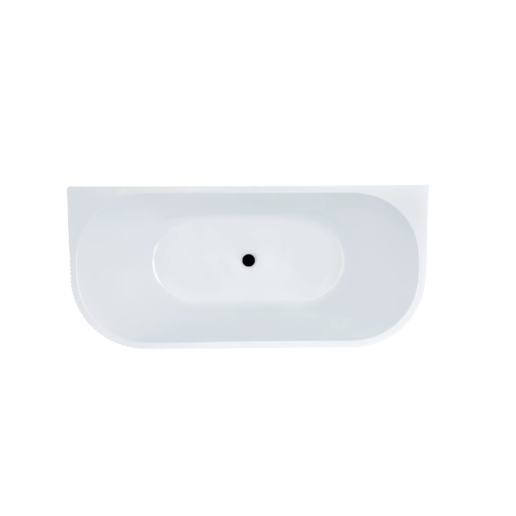 MELA - MIZO 1700 Fluted Back to Wall Free Standing Bath - Image 3
